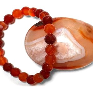 Armband mit Kraftstein-Perlen aus Karneol