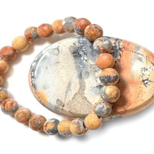 Armband mit Kraftstein-Perlen aus Maligano-Jaspis