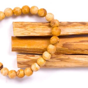 Armband mit Perlen aus Palo-Santo-Holz