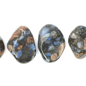 Kraftstein Blauer Rhyolit - Trommelstein Glücksstein Handstein Handschmeichler