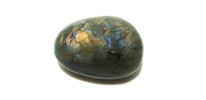 Kraftstein Labradorit - Trommelstein Glücksstein Handstein Handschmeichler