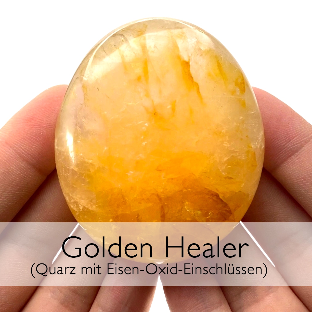 Anwendung und Wirkung von Golden Healer (Quarz mit Eisenoxid-Einschlüssen)