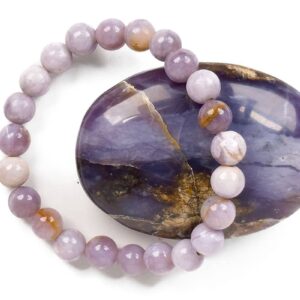 Kraftstein-Armband Lavendel-Chalcedon