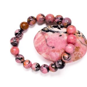 Armband mit Kraftstein-Perlen aus Rhodonit
