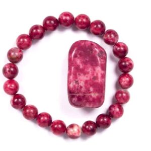 Kraftstein-Armband – Thulit – Blockadenlöser, Stärke, emotionale Heilung