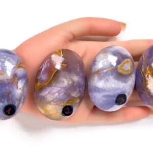 Kraftstein-Handschmeichler - Lavendel-Chalcedon