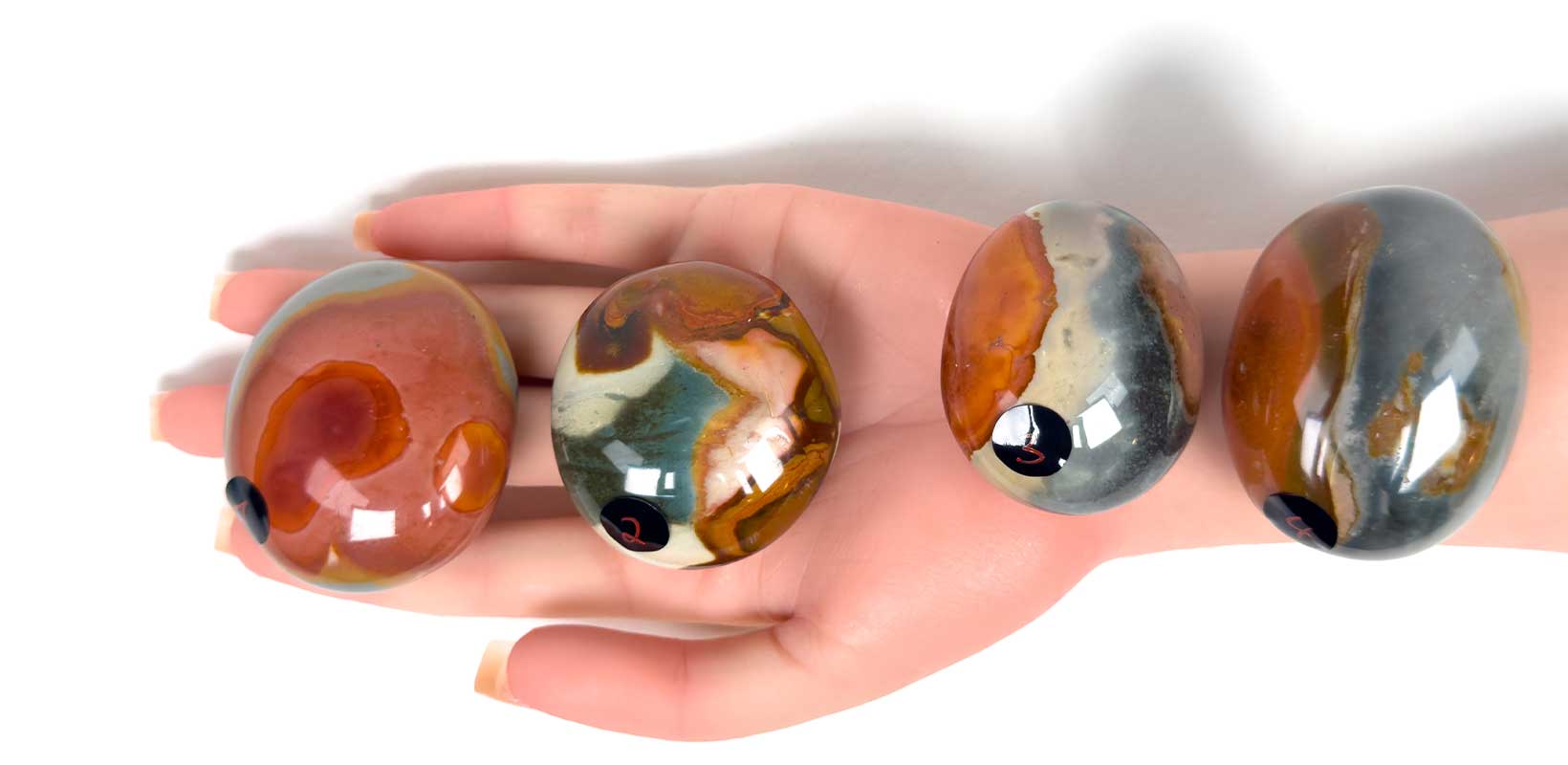 Kraftstein-Handschmeichler - Polychrom-Jaspis