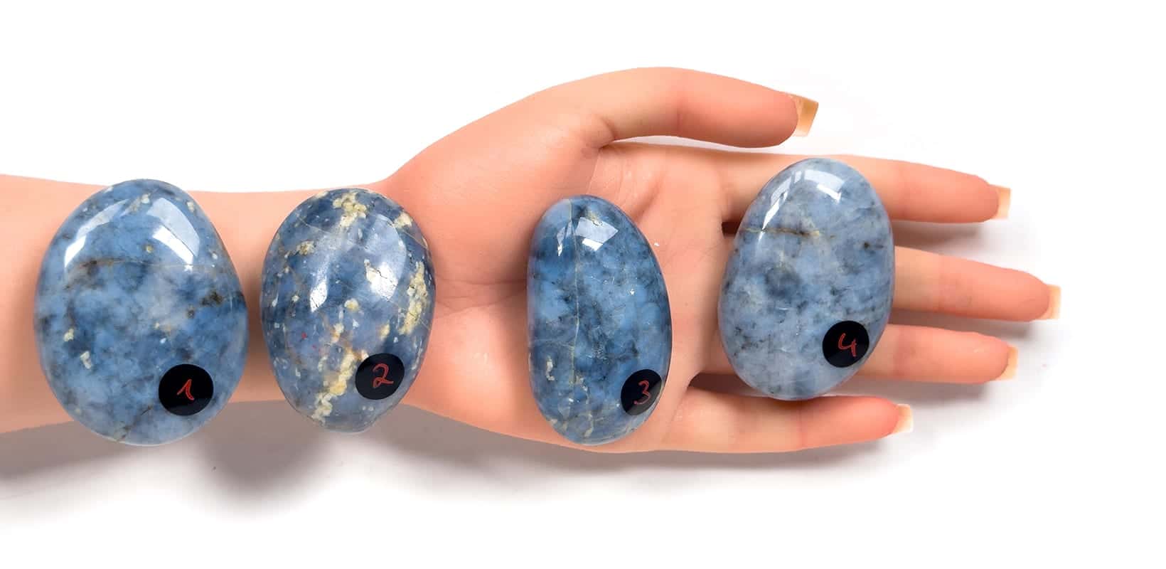 Kraftstein-Handschmeichler - blauer Opal