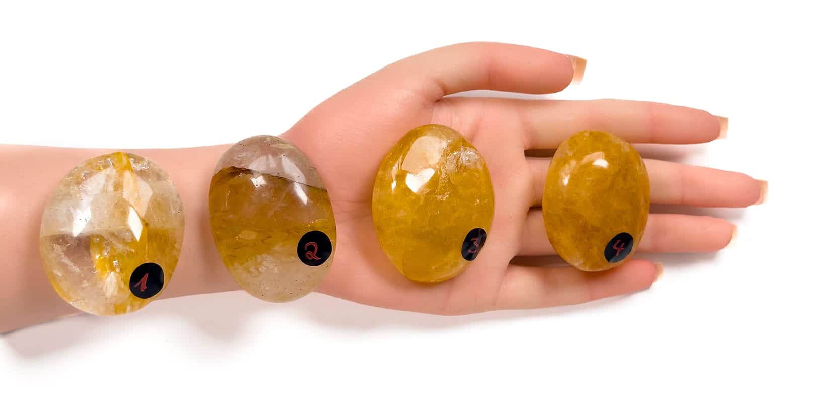 Kraftstein-Handschmeichler - Golden Healer