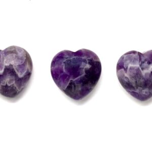 Kraftstein-Herz Chevron-Amethyst
