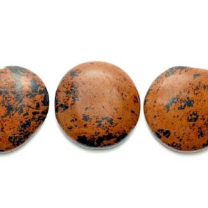 Kraftstein Mahagoni-Obsidian Scheibenstein