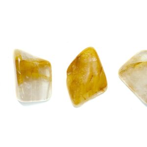 Kraftstein Golden Healer - Trommelstein Glücksstein Handstein Handschmeichler