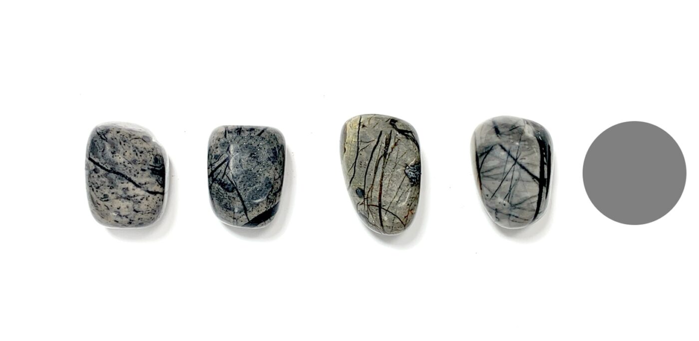 Kraftstein Picasso-Marmor - Trommelstein Glücksstein Handstein Handschmeichler