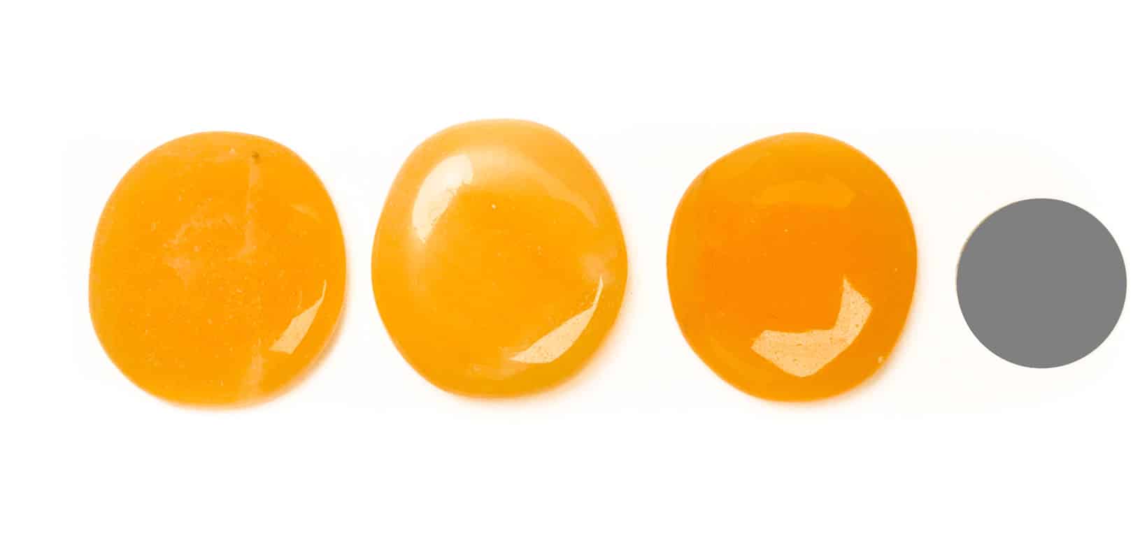 Kraftstein Orangencalcit Scheibenstein