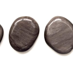 Kraftstein Silberobsidian Scheibenstein